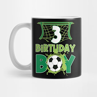 3rd Birthday Boy Soccer Funny B-day Gift For Boys Kids Mug